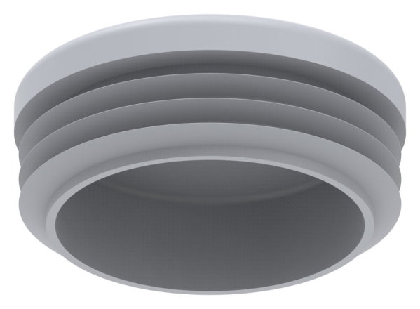 Einsteckkappe Kunststoff fuer Rohr Ø 42-4 mm- Wandstaerke 1-0–2-0 mm- grau-88-11177-43.G
