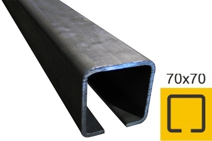 Laufschiene Stahl roh 70 x 70 x 4-0 mm L = 3000 mm-89-11H0270X70FE3000-A.4