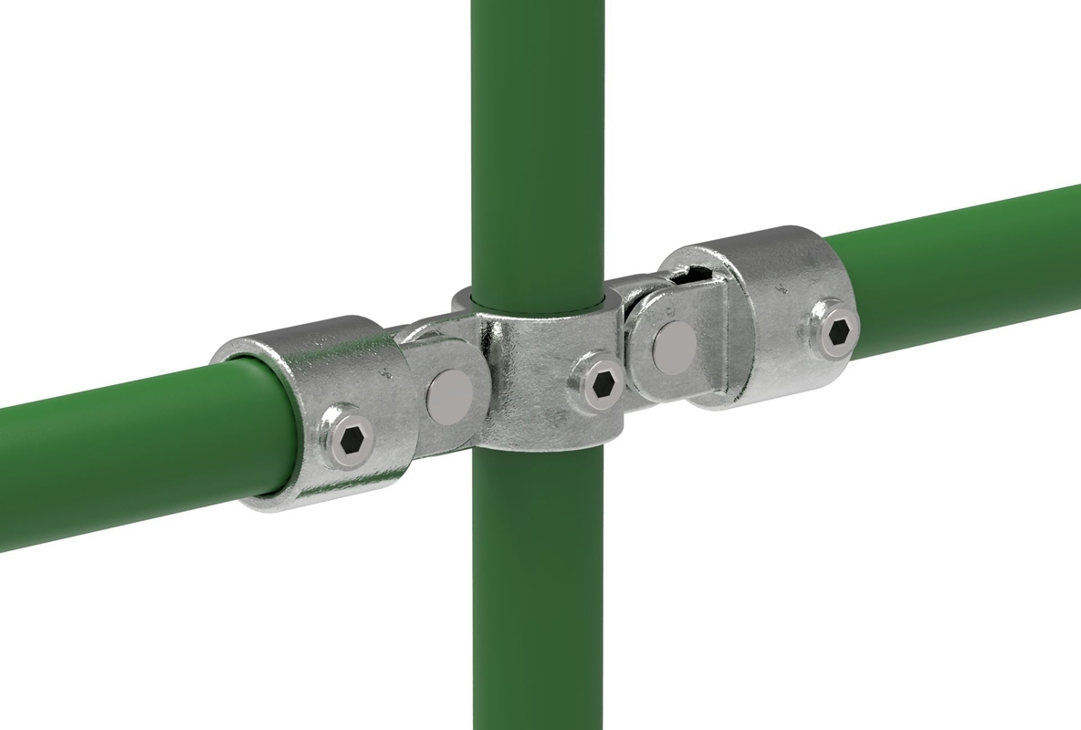 Rohrverbinder Gelenkstueck doppelt 180° Ø 26-9 mm -3-4- - Temperguss verzinkt - 167A27-167A27