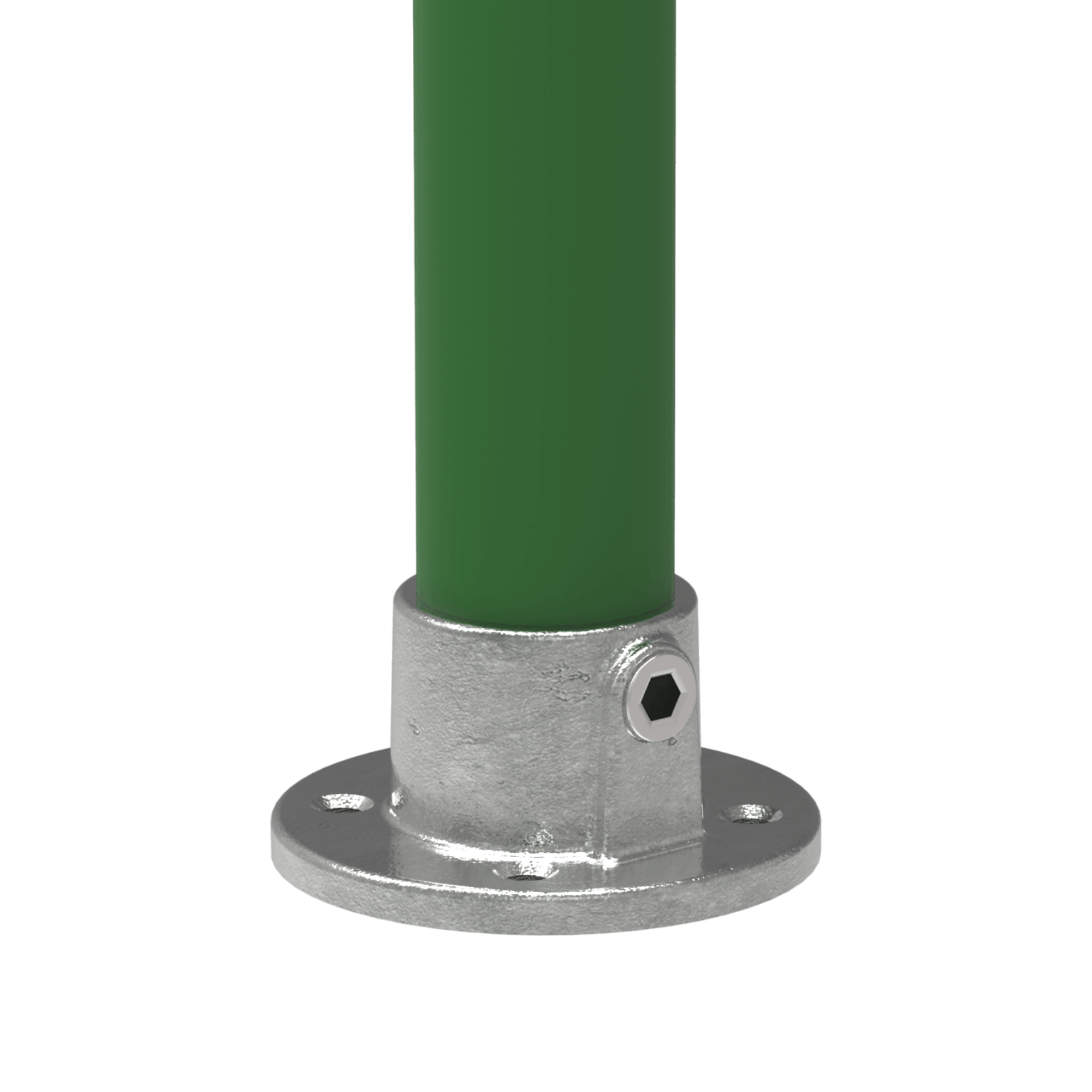 Rohrverbinder Wandbefestigung rund Ø 21-3 mm -1-2- - Temperguss verzinkt - 131T21-131T21