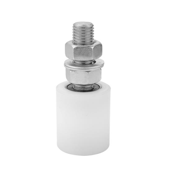 Fhrungsrolle Nylon  40 mm mit Lager- Stahl verzinkt- wei-89-11H04L40W-A.4