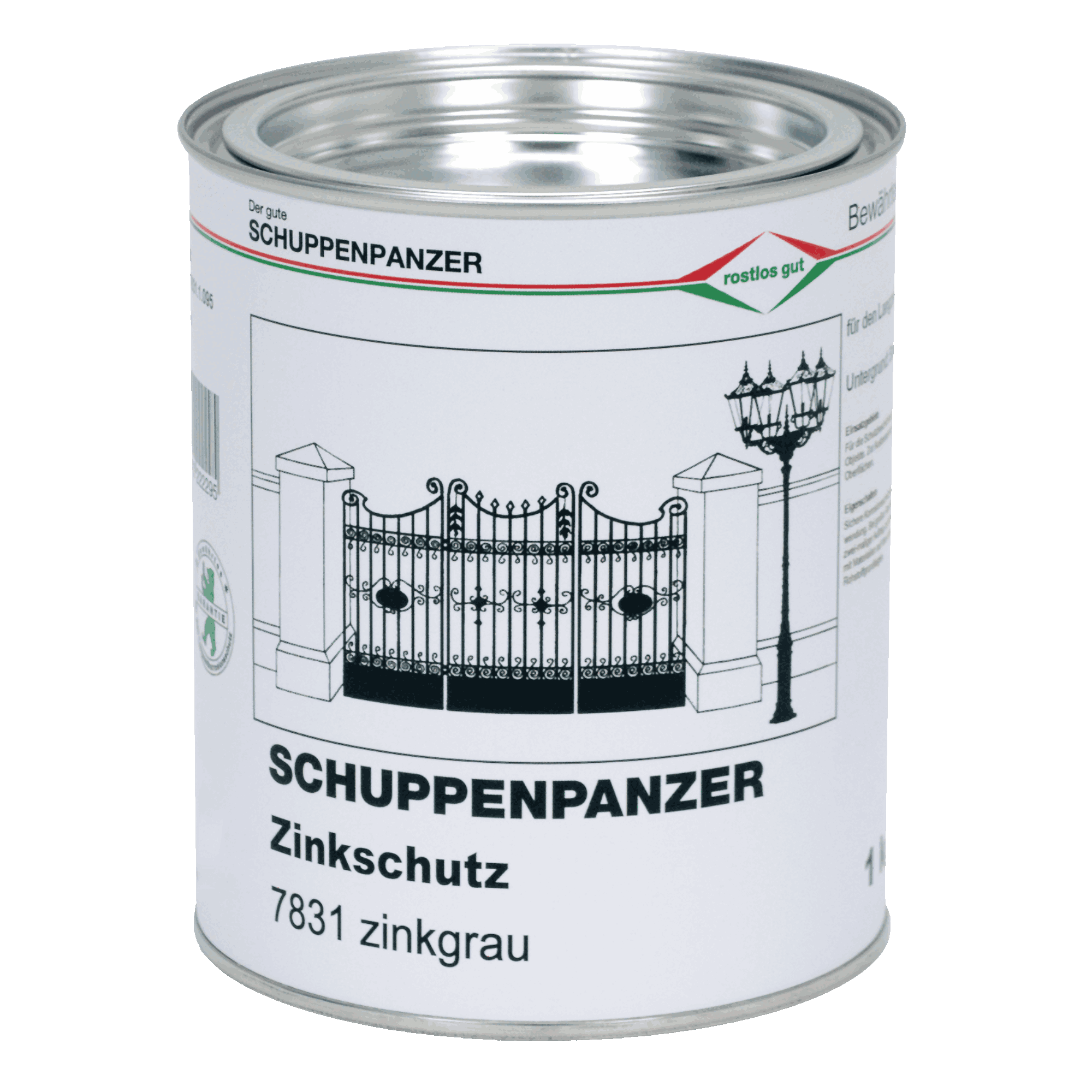 SCHUPPENPANZER-Zinkschutz 1 kg fuer Schuppenpanzer P-67-1018.8