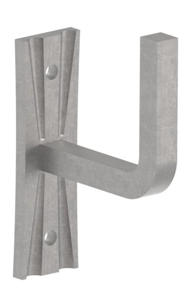 Handlaufhalter - mit Ronde 105x40x4 mm - zum Anschweissen - Stahl S235JR- roh-30-1408.8