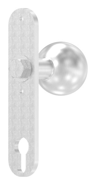 Tuerknopf- Ø 50mm- mit Langschild- V2A-88-1156644.240