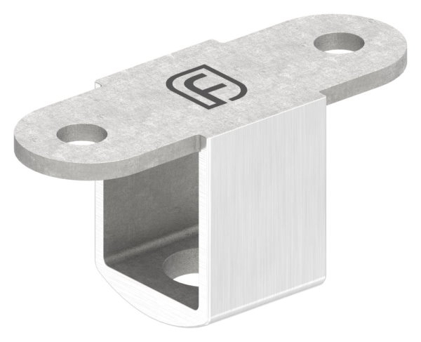 LED Anschlussplatte V2A 60 x 29-7 mm fuer Nut 24x24mm Kabel Ø12-2mm-88-11LED-NU-ET.01