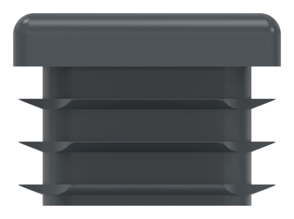 Kunststoffkappe anthrazit fuer Quadratrohr 25x25mm-88-11178-25X25.A