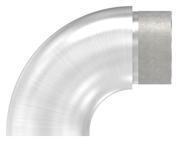 Endstueck 90° flach- fuer Rundrohr Ø 42-4x2-6 mm V2A-11-3691.4