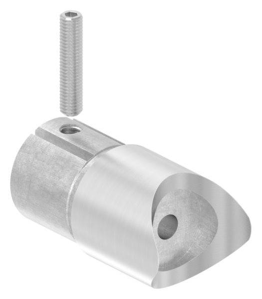 Anschlussstueck 90° fuer Rundrohr Ø 42-4x2-0 mm V2A-11-3665.4