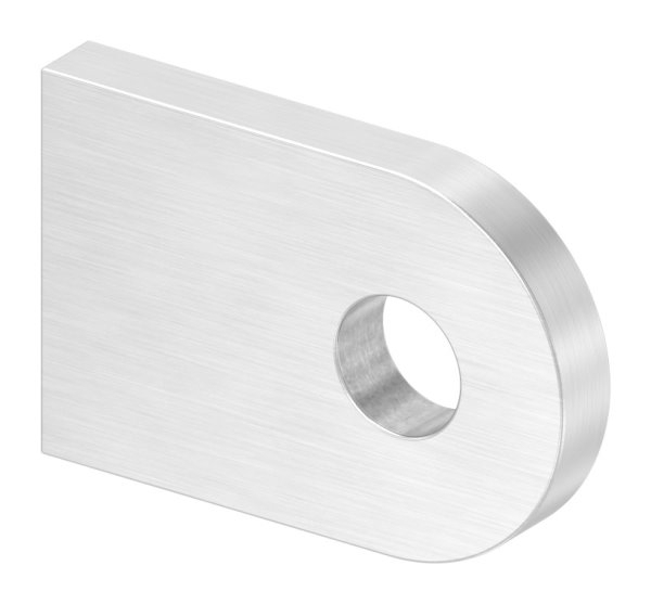 Anschweisslasche 30x20x4 mm mit Rundloch- Ø 7 mm V2A-11-2440.4