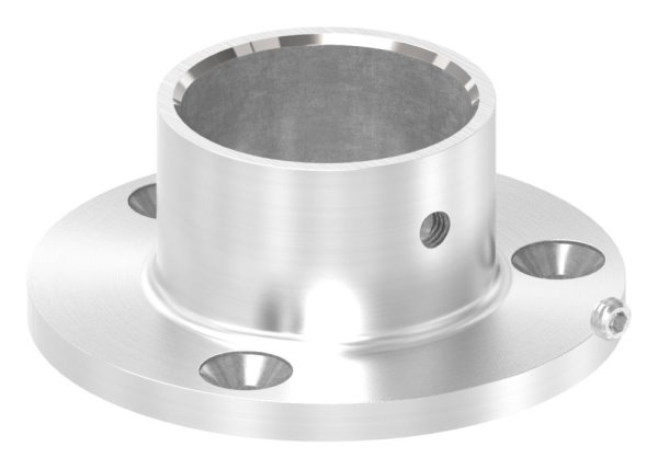 Wand- und Bodenanker Masse- Ø 70x5 mm fuer Rundrohr Ø 33-7 mm - V4A-11-3020.1