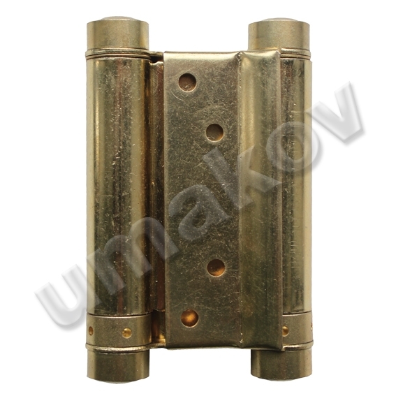 Selbstschliessfederscharnier Stahl vermessingt Hoehe 100 mm beidseitig bis 22 kg-89-11D469B100-A.4