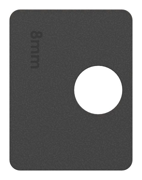 Gummieinlage Gummi fuer Glas 8-00 mm- passend fuer Glasklemme Mod- 26-88-112608.GU