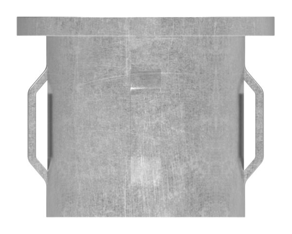 Stahlstopfen flach - mit M8 - fuer Rundrohr Ø 33-7x2-5-2-9 mm - Stahl S235JR- roh-30-2931.8