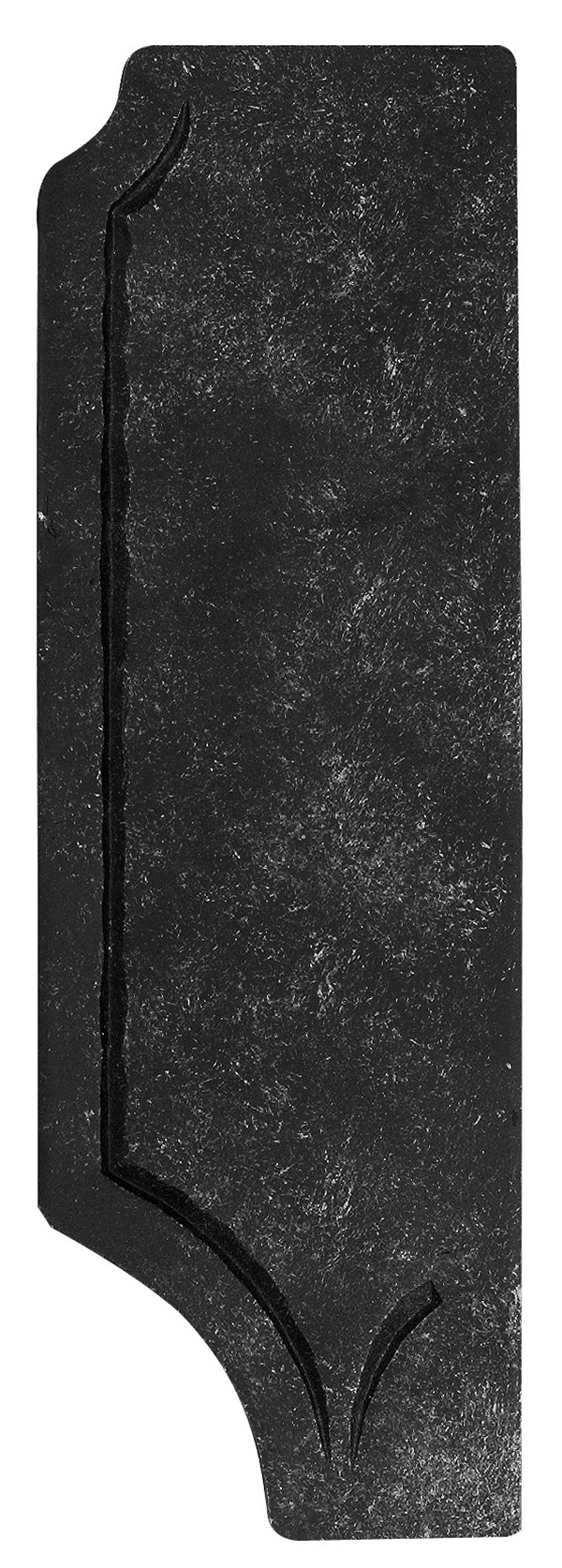 Schlossplatte links - Masse- 119x260x4 mm - Stahl S235JR- roh-30-3330-60.8