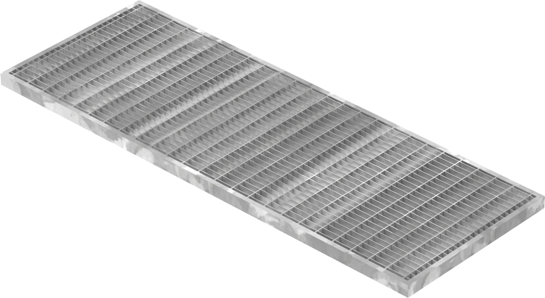 Lichtschachtrost Baunormrost - Masse-  290x790x20 mm 30-10 mm - aus S235JR -St37-2- im Vollbad feuerverzinkt-23-29793120.7