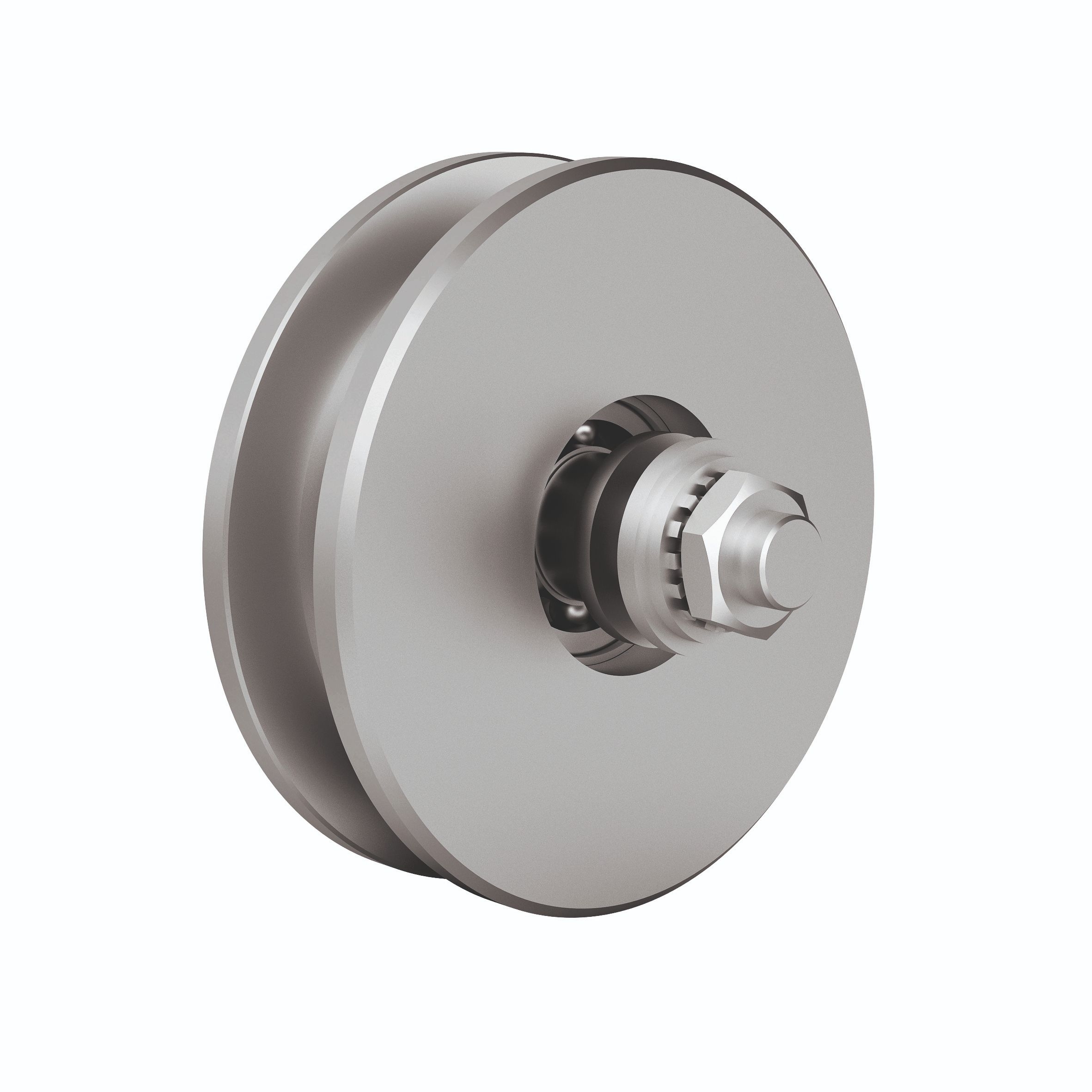 Stahlrolle unten Schiebetor MEA verzinkt Ø 160 mm 10337676-60-0205.7