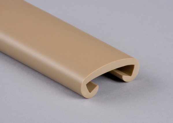 Kunststoffhandlauf fuer 40 x 8mm- graubeige- 25 Meter-88-11F408.010