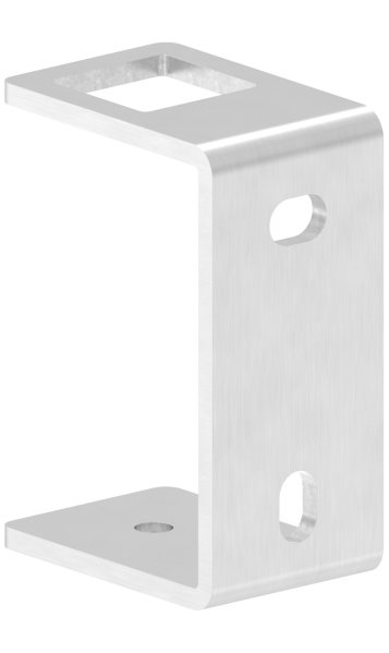Wandbefestigung fuer Gelaenderpfosten Edelstahl V2A 40x40 mm- Platte 130x60x6 mm- zum Anschweissen-88-1150144-240.Q
