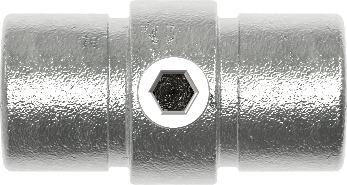 Rohrverbinder Verbindungsstueck innen Ø 33-7 mm -1- - Temperguss verzinkt - 150B34-150B34
