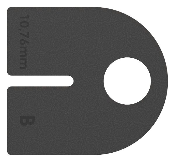 1 Paar Gummis zu Glasklemme 63x45x30 mm AbZ fuer 10-76 mm Glas VSG-10-2411.0