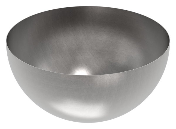 Halbhohlkugel Ø 600 mm - glatt - Stahl S235JR- roh-30-2994.9