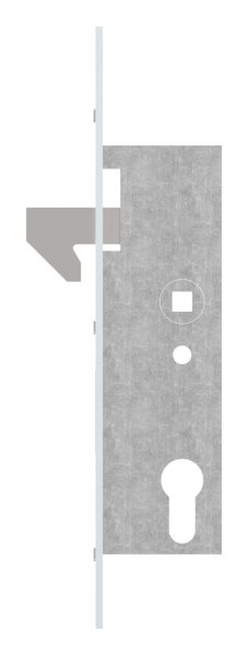 Rohrrahmenschloss verzinkt Hakenfalle Dornma 35 mm fr Schiebetore-11-3926.7