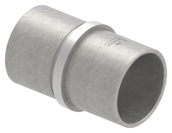 Rohrverbinder V2A Ø 42-4 x 2-0 mm mit Mittelsteg L 65 mm-11-3371.4