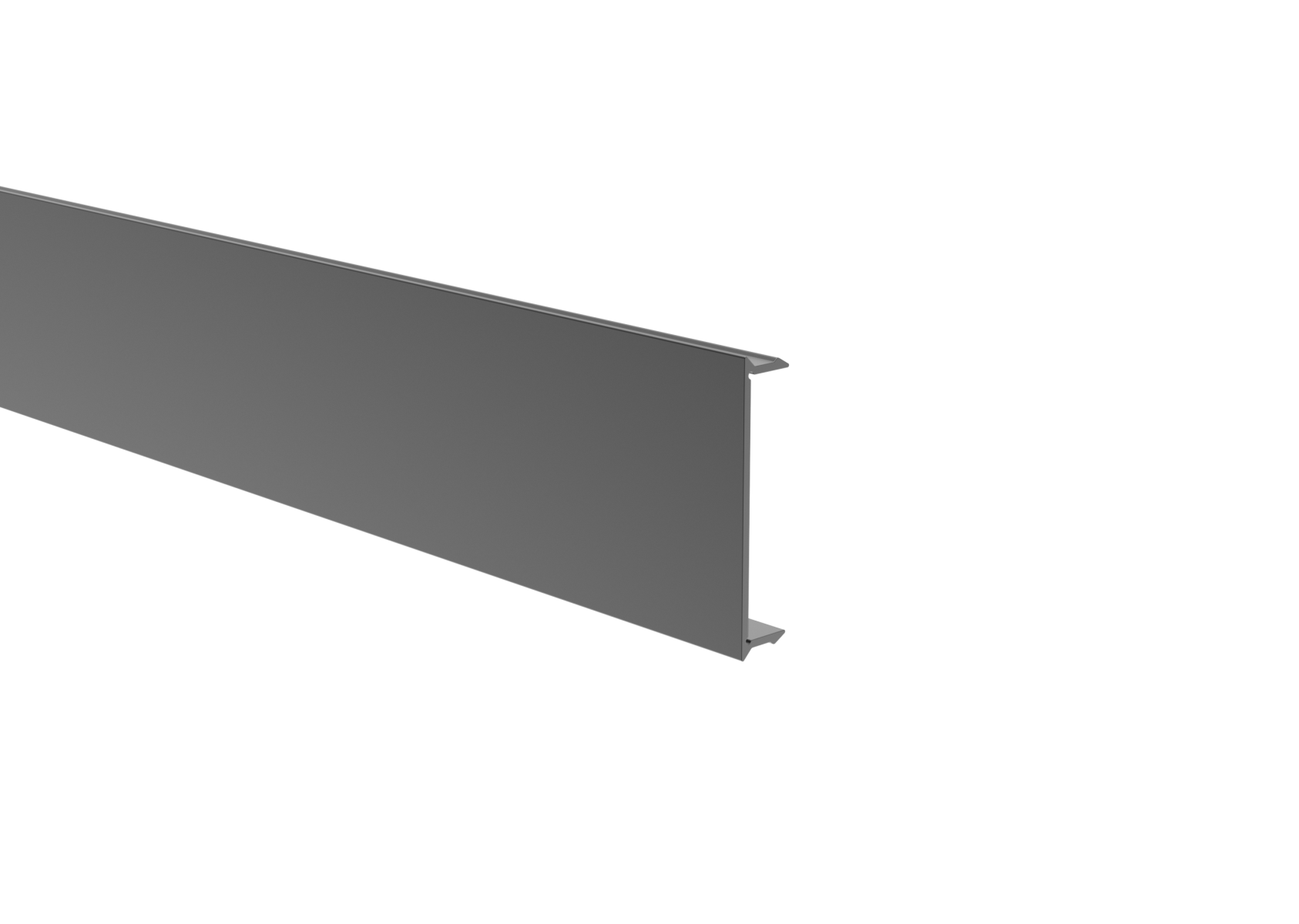 Abdeckleiste Aluminium 41 x 9 mm 1-85 m Anthrazit RAL 7016 strukturiert-89.FGAF41X91850R7016