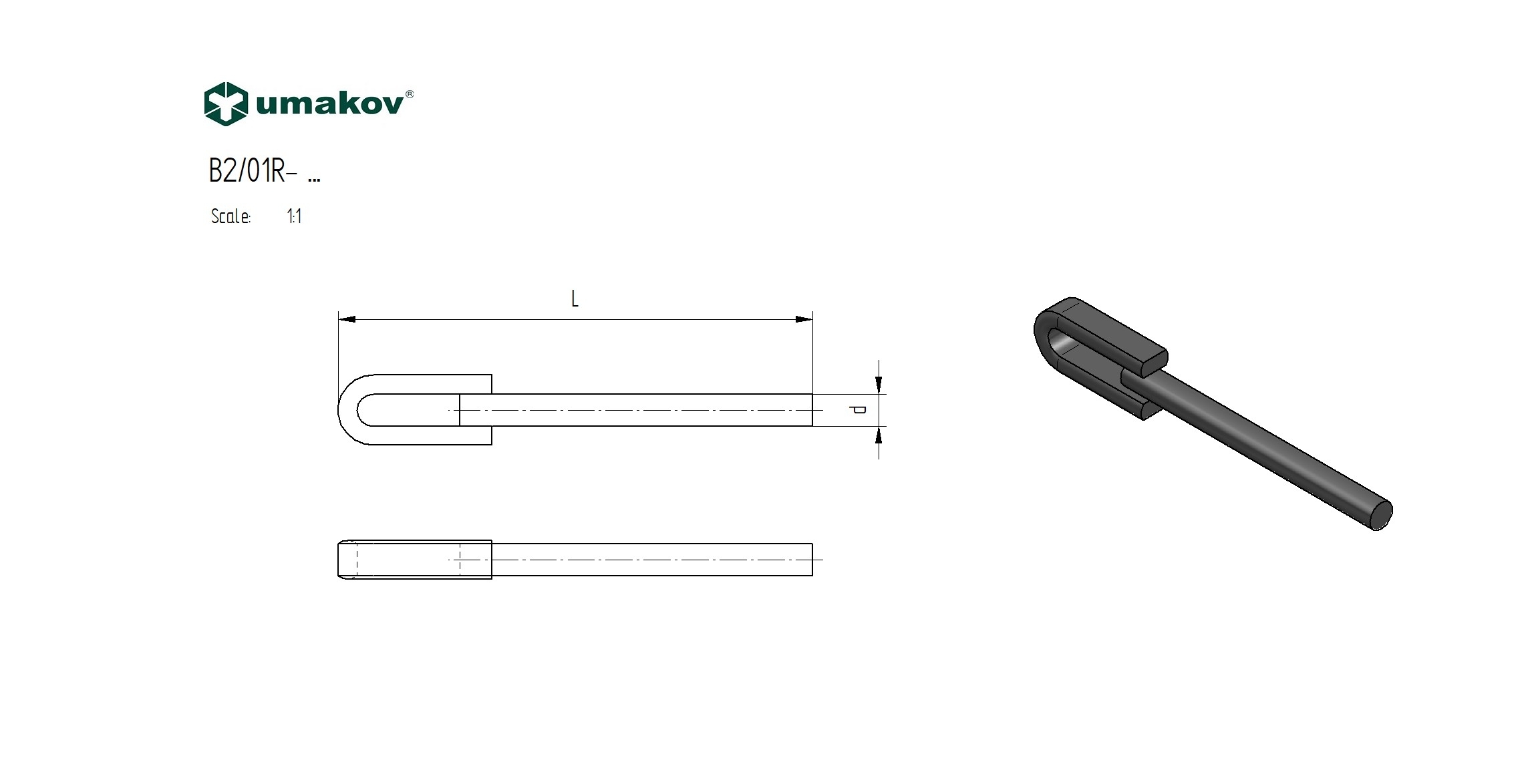 Zaunanker Stahl 150x30 mm 12x6 mm d 10 mm verzinkt fuer Betonpfosten-89-11B201R12X6-A.4