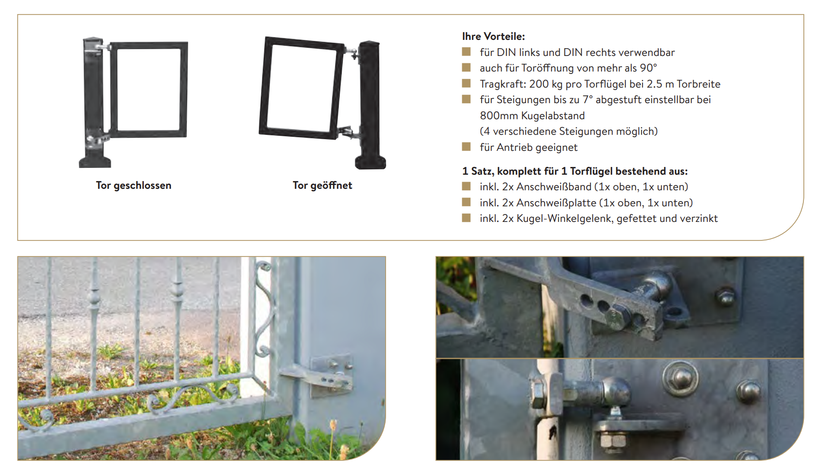 Hebetorbeschlag f- Befestig- an Metallpfosten-88.113836