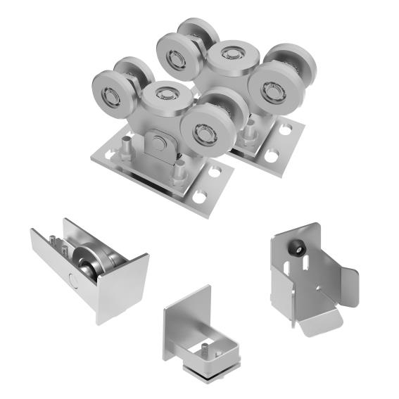 Beschlagset freitragendes Schiebetor Edelstahl V2A fr 80x80 mm bis 500 kg-89-11SV80X80ECOINOX-A.4