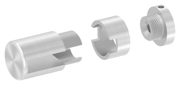 BRENK-fix® Grundhalter fuer Flachstaebe 40 x 10mm- ALU-88-11BR-F4010M8.ALU