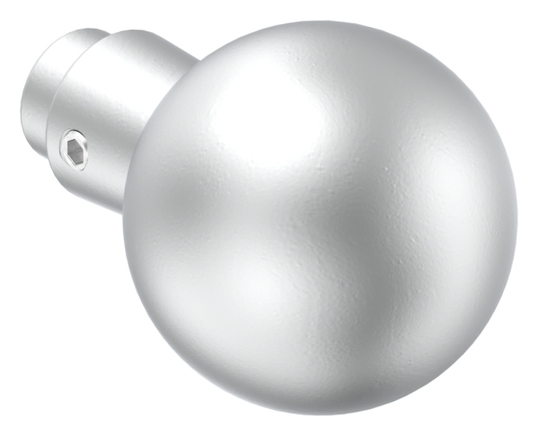 Alu-Tuerknopf gerade mit Kugel Ø 55 mm-12-3016.6