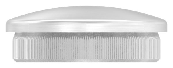 Rohrabschlussstopfen- fuer Rohr 42-4x2-0mm- leicht gewoelbt- zum Einschlagen- mit Raendelung- V2A-11-5027.4