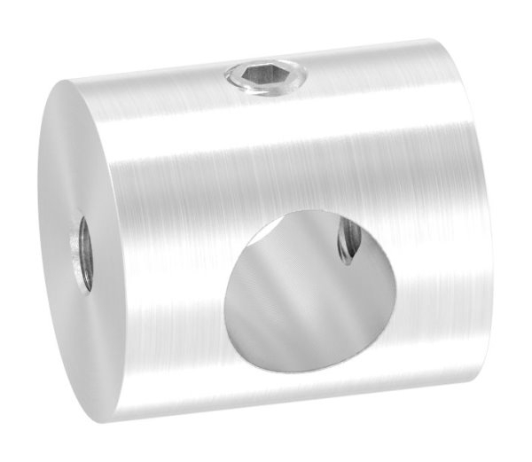 Querstabhalter Edelstahl V2A fuer Rundstab Ø 10 mm- Bohrung 10-2 mm- geschliffen-88-1150495.240