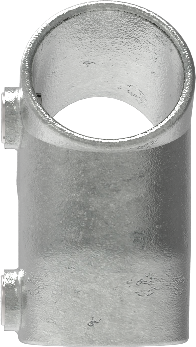 Rohrverbinder T-Stueck kurz 30-60° Ø 26-9 mm -3-4- - Temperguss verzinkt - 129A27-129A27