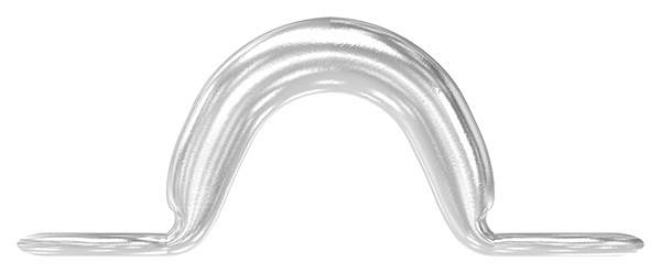 Wandoese - Ø Oese- 8 mm - mit 2 Loechern - V4A-11-2944.1