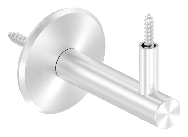 Handlaufhalter V2A Ronde Ø 70 mm Wandabstand 80 mm zum Anschrauben mit Holzschraube-88-1150198.240