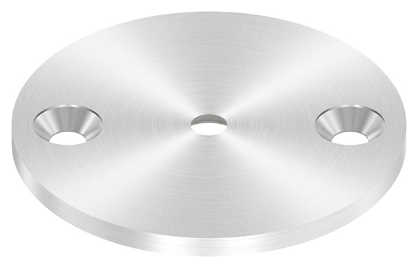 Ankerplatte Ø 70 x 4 mm mit Zentrierbohrung- Ø 6-5 mm- gesenkt V2A-11-2206.4
