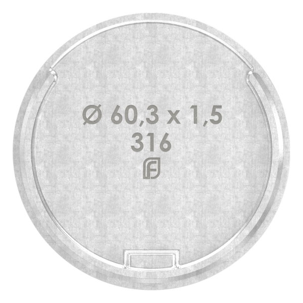 Endkappe Edelstahl V4A fuer Nutrohr Ø 60-3 x 1-5 mm-88-1160350.V4A