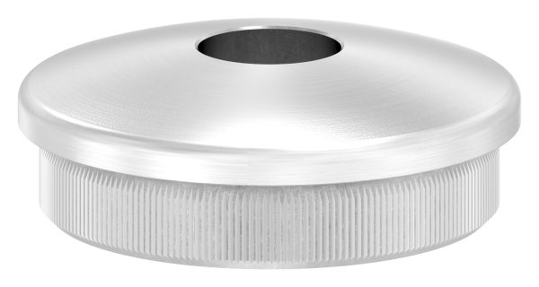 Rohrstopfen fuer Ø 42-4x2-0 mm leicht gewoelbt zum Einschlagen mit Bohrung 12-1 mm V2A-11-5081.4