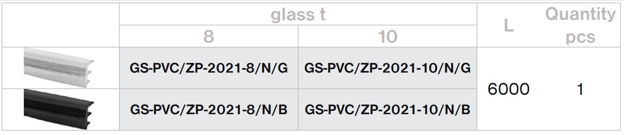 Verglasungsprofil Aluminium 20 x 21 mm fuer Glas 8 mm - 10 mm eloxiert-89-11GSALZP20X21NE-A.4