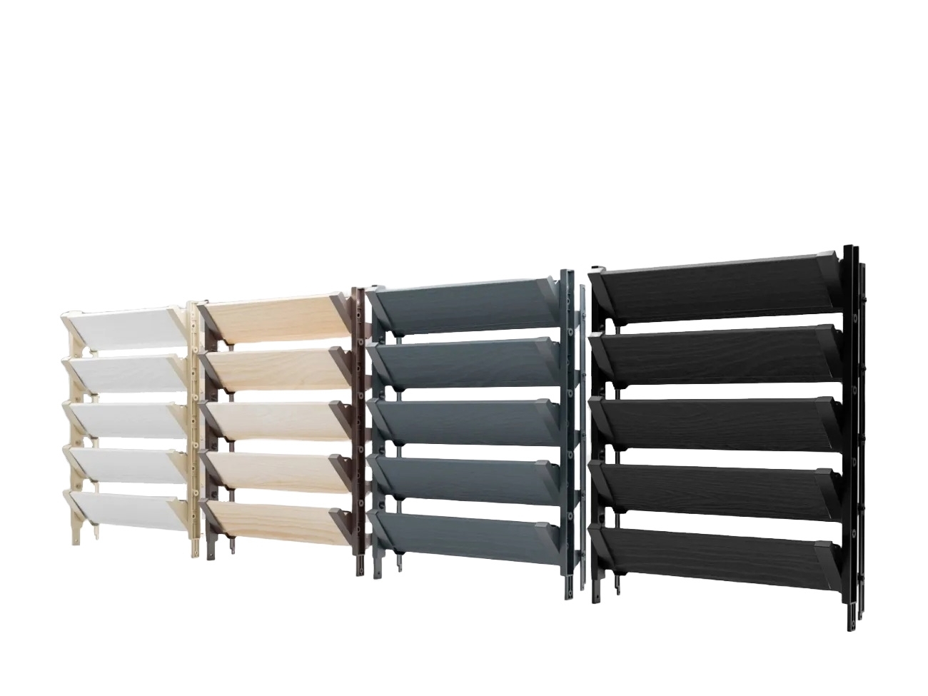 Zaunprofil Aluminium 20x95 mm 2400 mm Schwarz strukturiert-89.FGSWS20X952400R9004