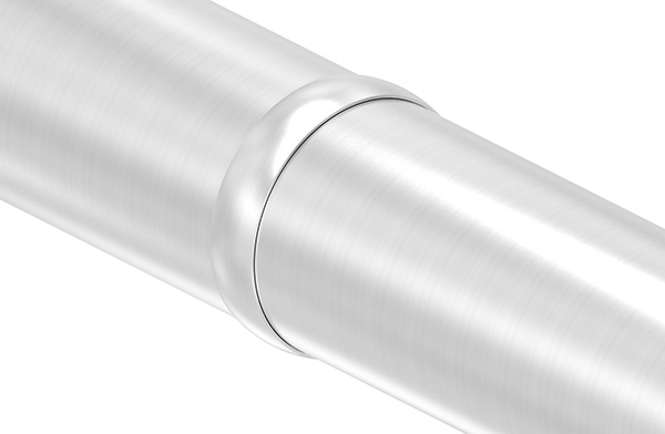 Verbindungsring V2A fuer Ø 48-3 mm Rohr geschliffen K240-88-1156245-240.48