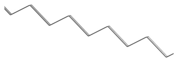 Ziergitterstange - glatt - Material- 16x6 mm- gerillt - Laenge- 3300 mm - Stahl S235JR- roh-30-1594.8