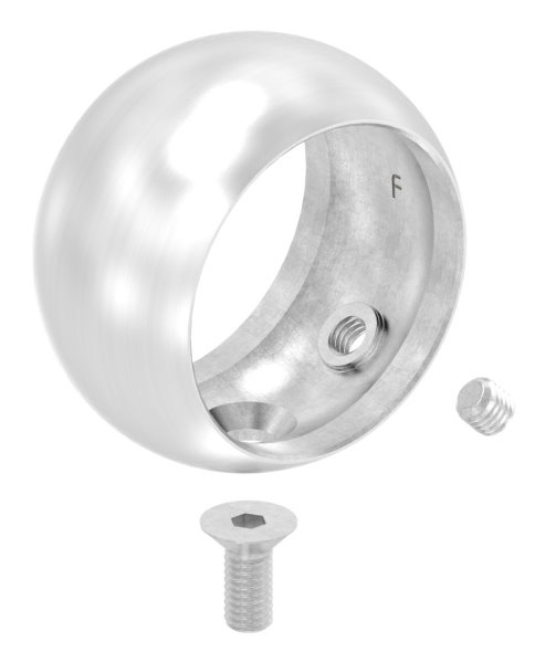 Kugelring V4A fuer Rohr Ø 42-4 mm- Ø 55 mm fuer Handlaufhalter-88-1150241.V4A