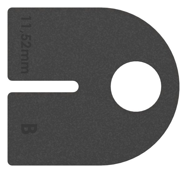 Gummieinlage Gummi fuer Glas 11-52 mm VSG fuer Glasklemme Modell 25-88-1125115.GU