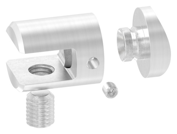 Querstab-Plattenhalter V2A Edelstahl Ø 25 mm – Anschluss 48-3 mm inkl- Schrauben-11-1663.4