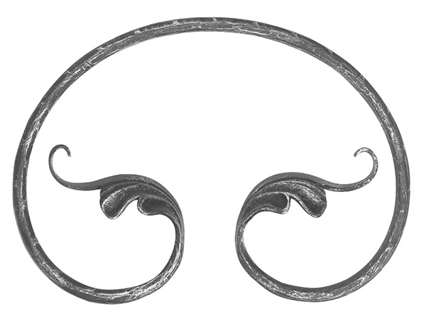 Laendliches Barock - Masse- 250x180 mm - Stahl S235JR- roh-30-1899.8