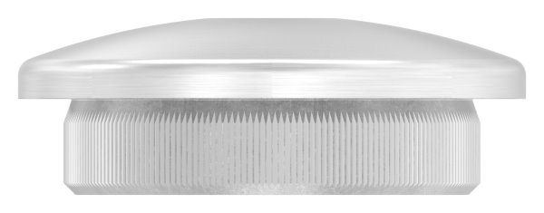 Einsteckkappe Edelstahl V2A fuer Rohr Ø 42-4x4-0 mm M10- gewoelbt-88-1150290-240M10.4